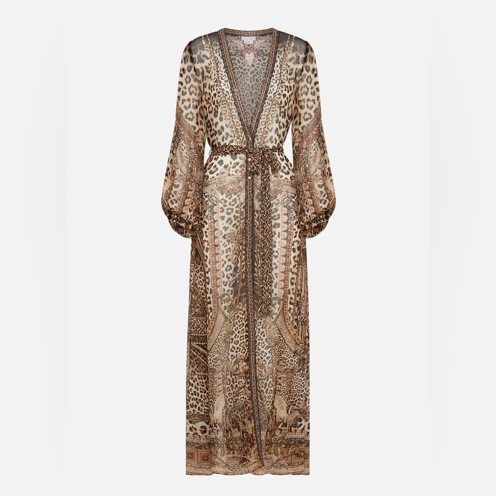 Camilla Leopard Print Kimono